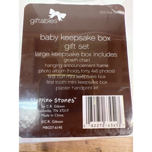BabyS First Growth Keepsake Milestone Tracking Box Set With Handprint Marker - Picture 10 of 10